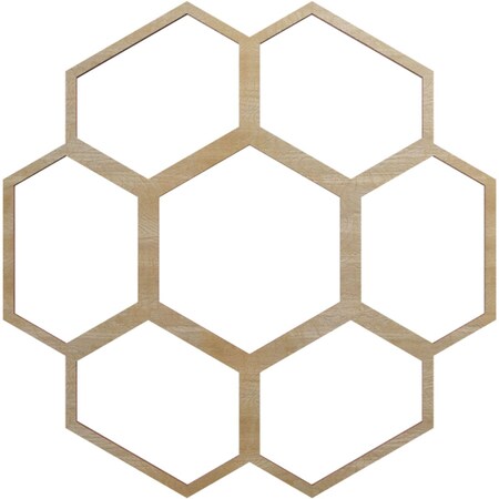 Ekena Millwork Florin Wood Fretwork Pierced Ceiling Medallion, Hickory, 16"OD x 5 5/8"ID x 3/8"T CMWP16X16X0375FOHI